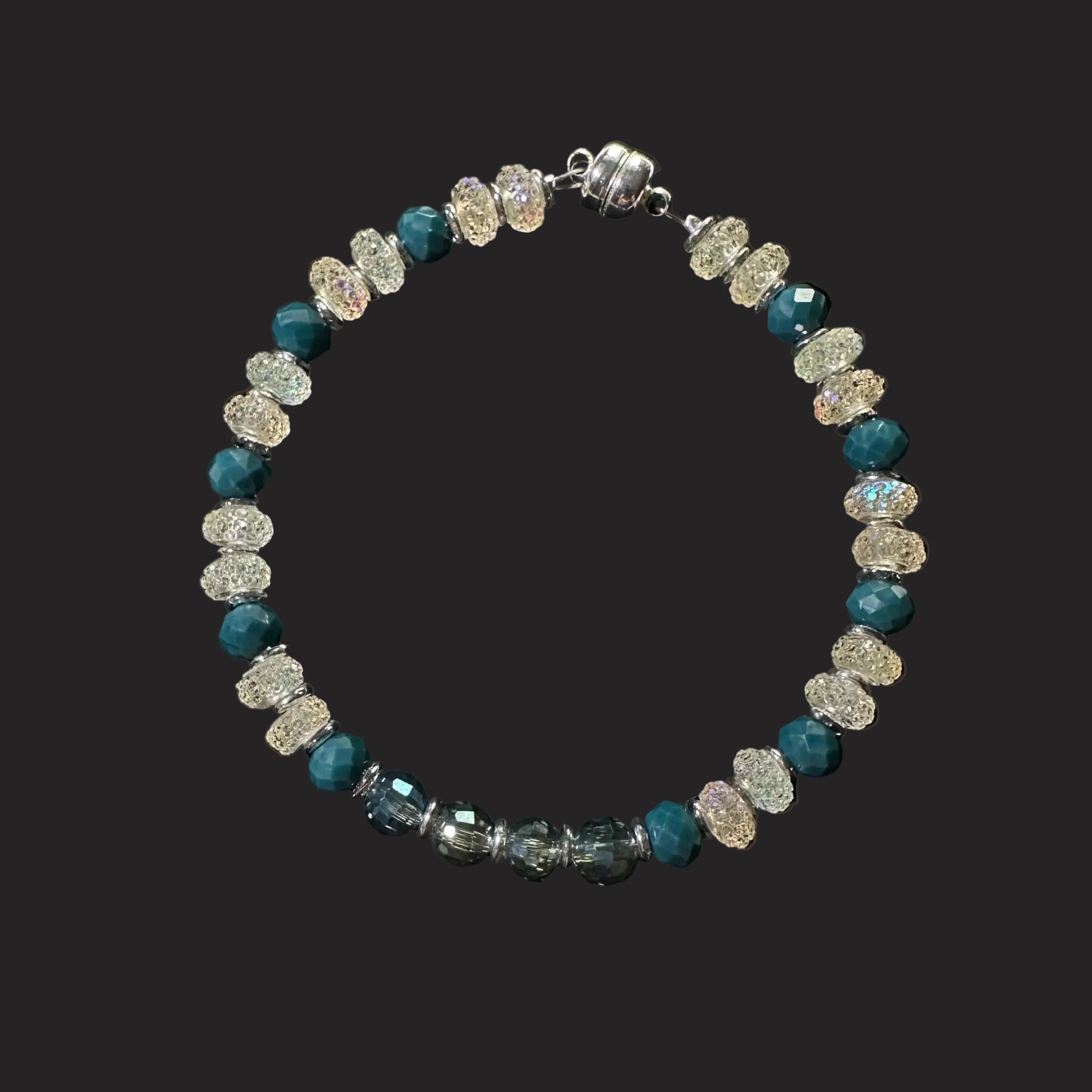 Smokey Blue Crystal Sparkle Bracelet