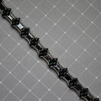 Two-Tone Black & Grey Duo Bead Bracelet