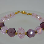 Pink & Purple Chunky Crystal Bracelet