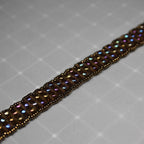 Super Duo Peyote Bracelet in Soft Rainbow Hues