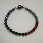 Festive Multicolor Crystal Beaded Bracelet