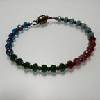 Festive Multicolor Crystal Beaded Bracelet