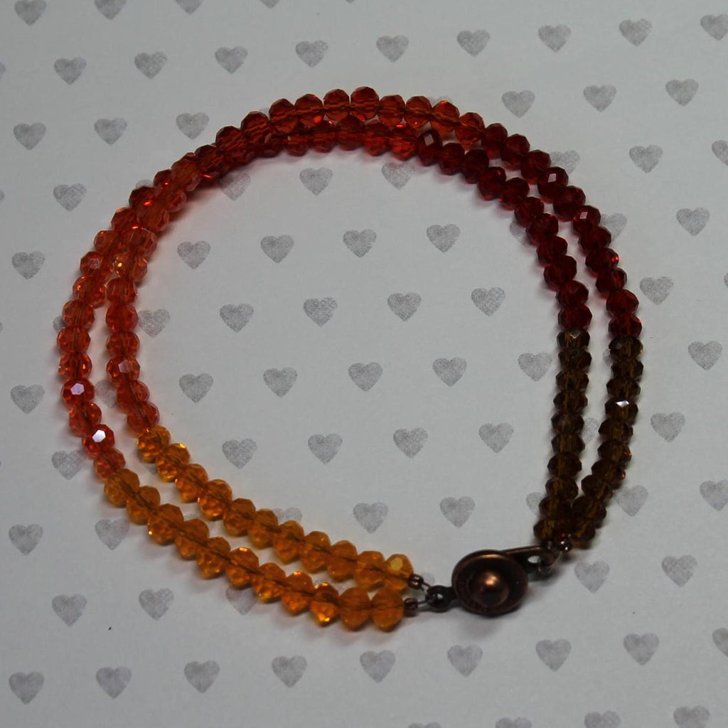 Harvest Crystal Double Row Bracelet