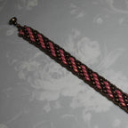 Super Duo Peyote Bracelet in Pink & Bronze