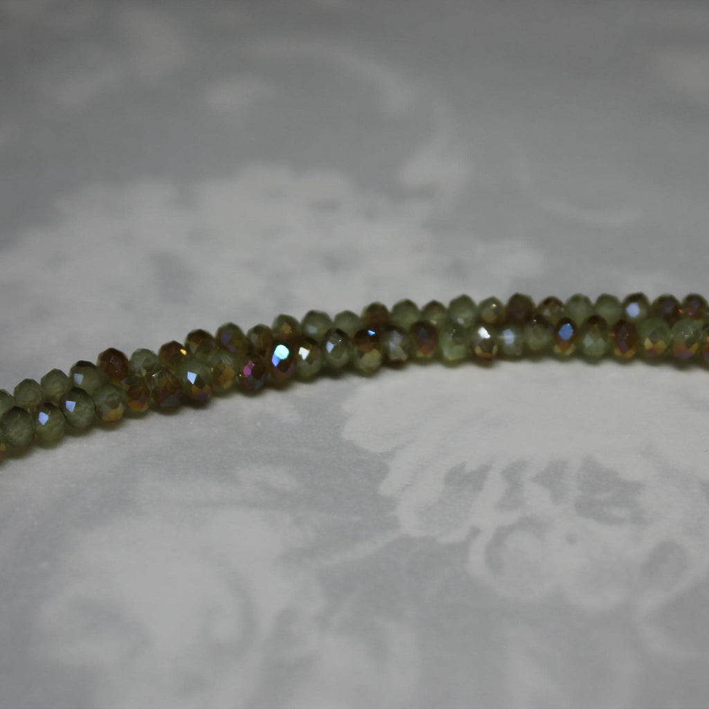 Modern Chic Pale Green AB Crystal Bracelet
