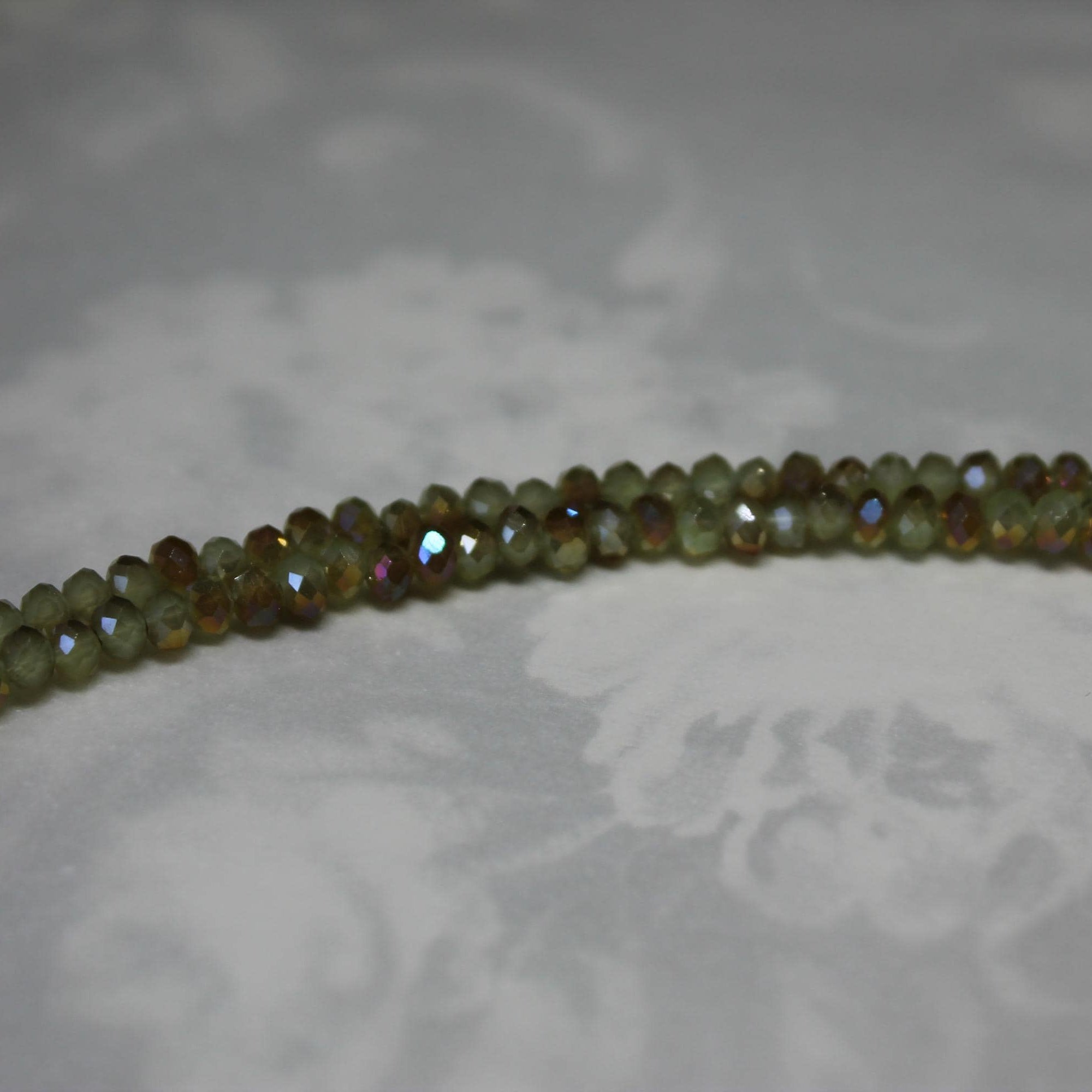 Modern Chic Pale Green AB Crystal Bracelet