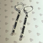 Simple Minimalist Earrings - Black/Silver