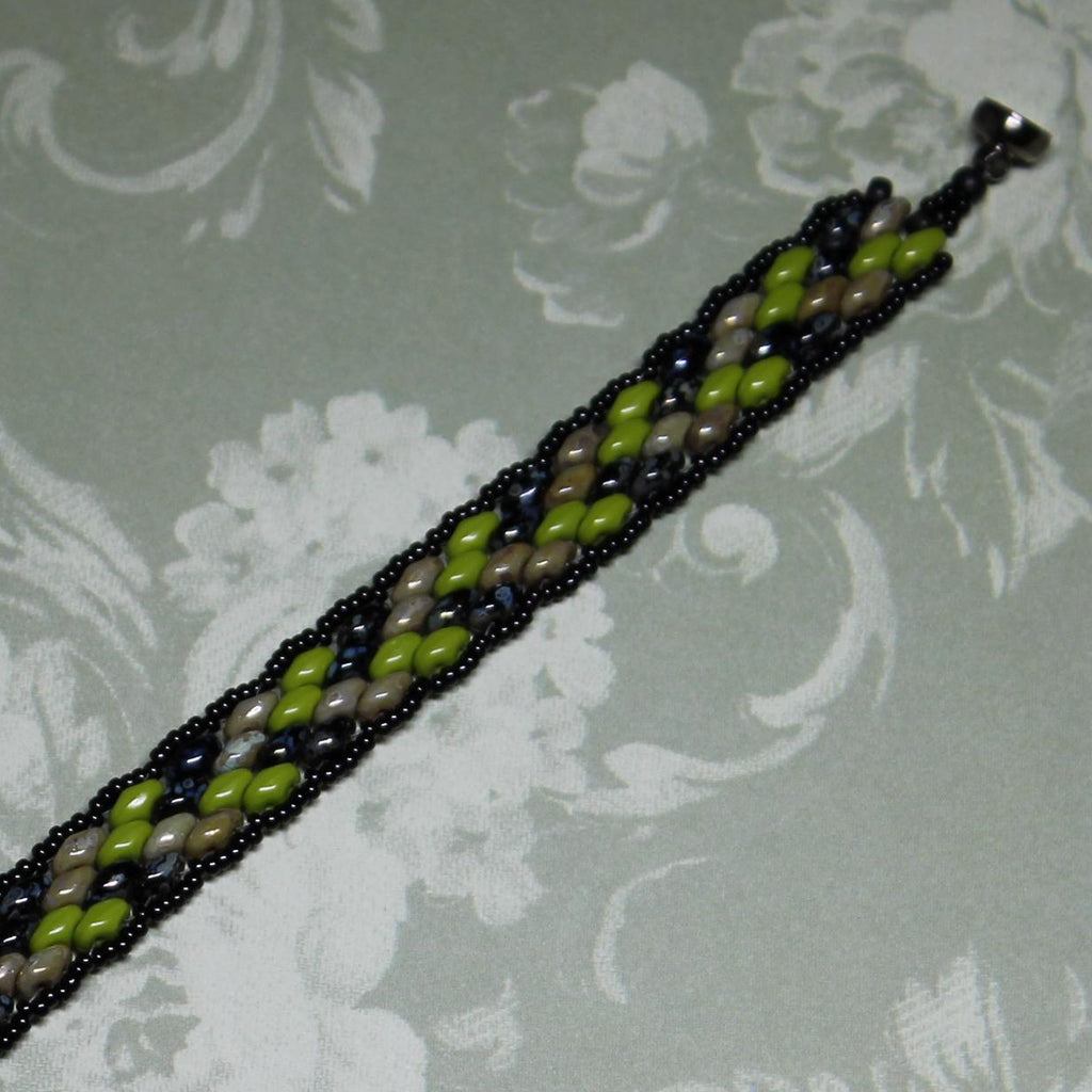 Super Duo Peyote Bracelet in Camo
