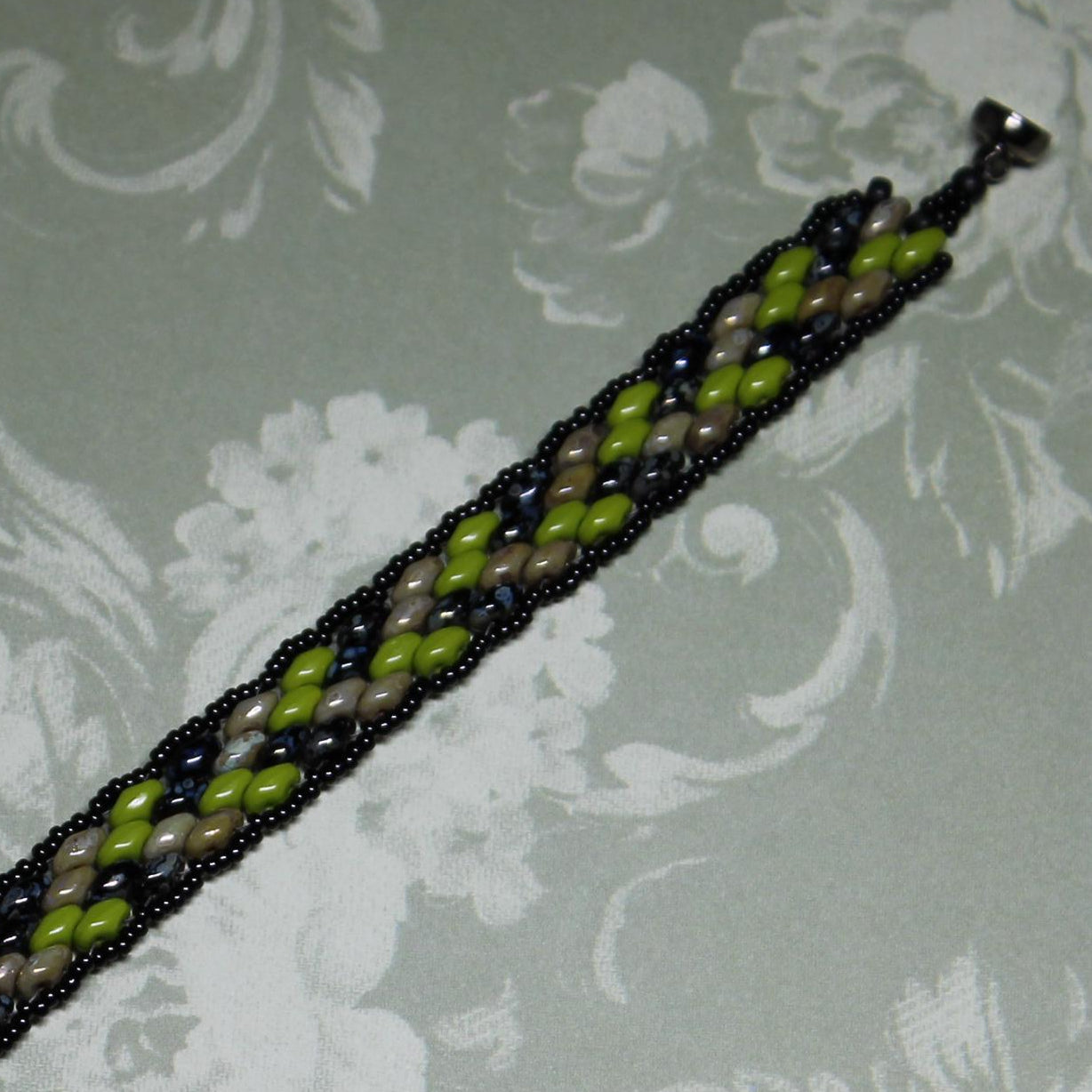 Super Duo Peyote Bracelet in Camo