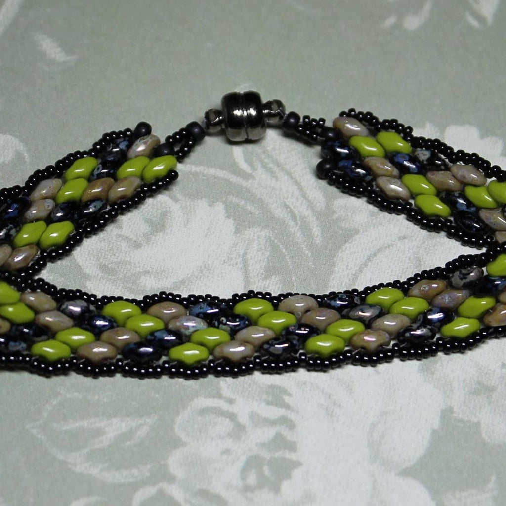 Super Duo Peyote Bracelet in Camo