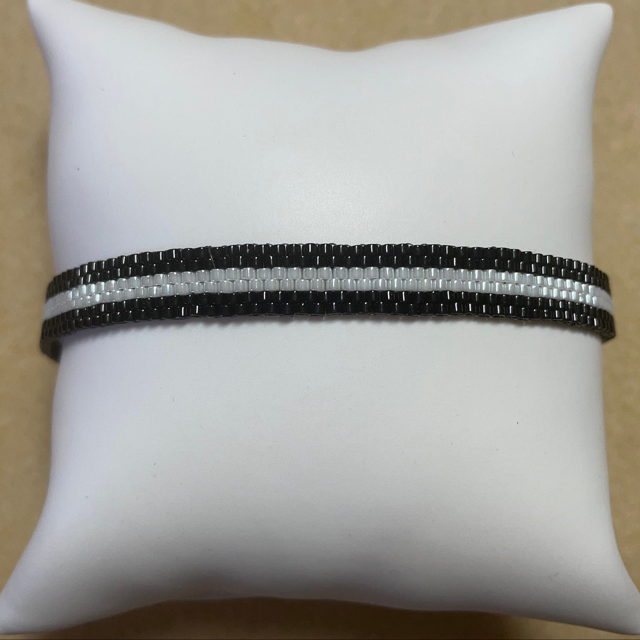 Delicate Handwoven Delica Beaded Bracelet