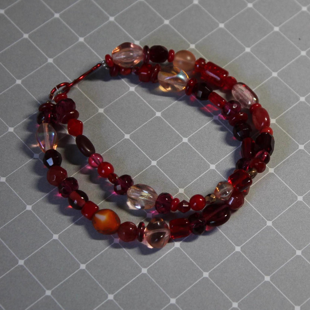 Red Radiance Double-Strand Bracelet