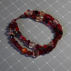 Red Radiance Double-Strand Bracelet