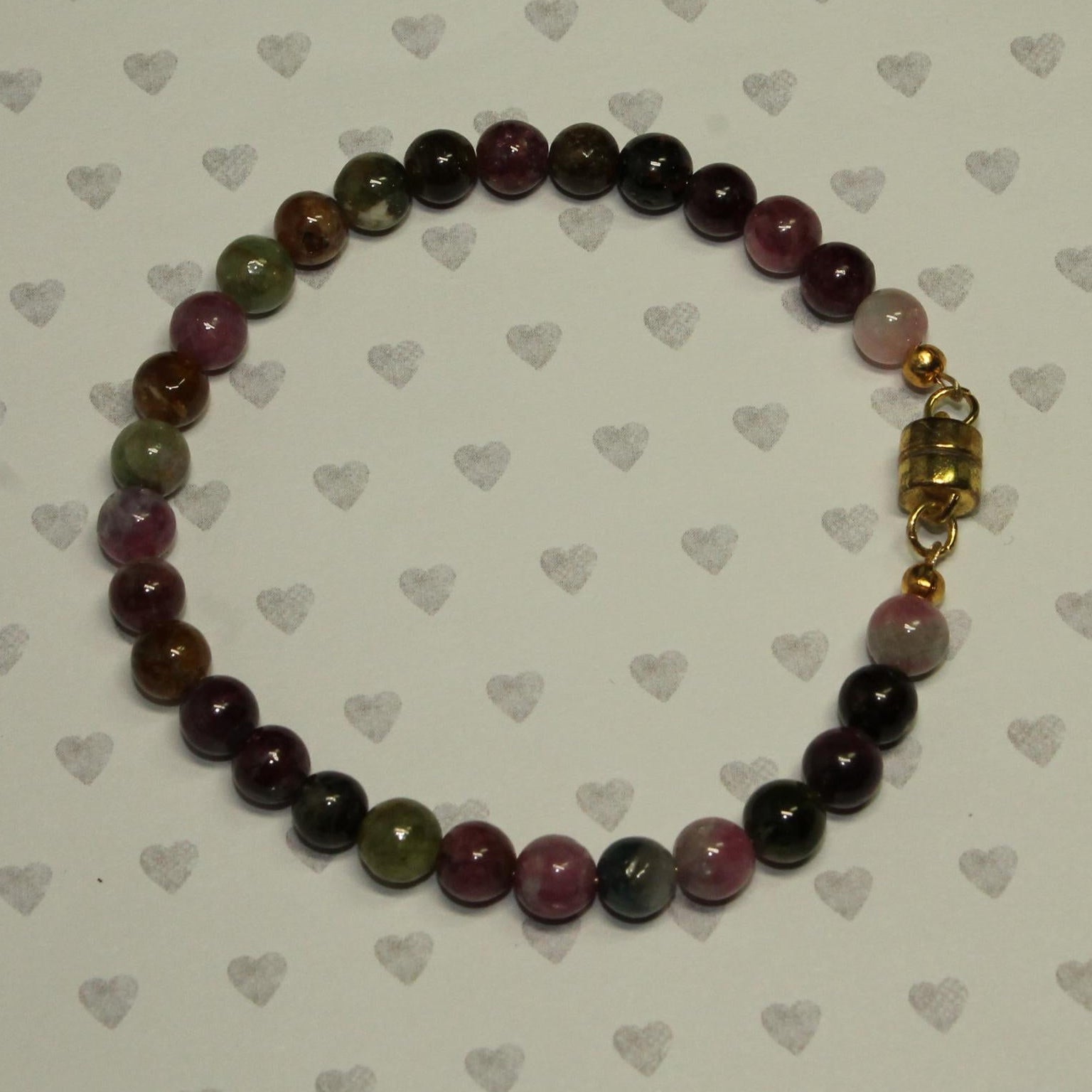 Round Tourmaline Bracelet - October Birthstone