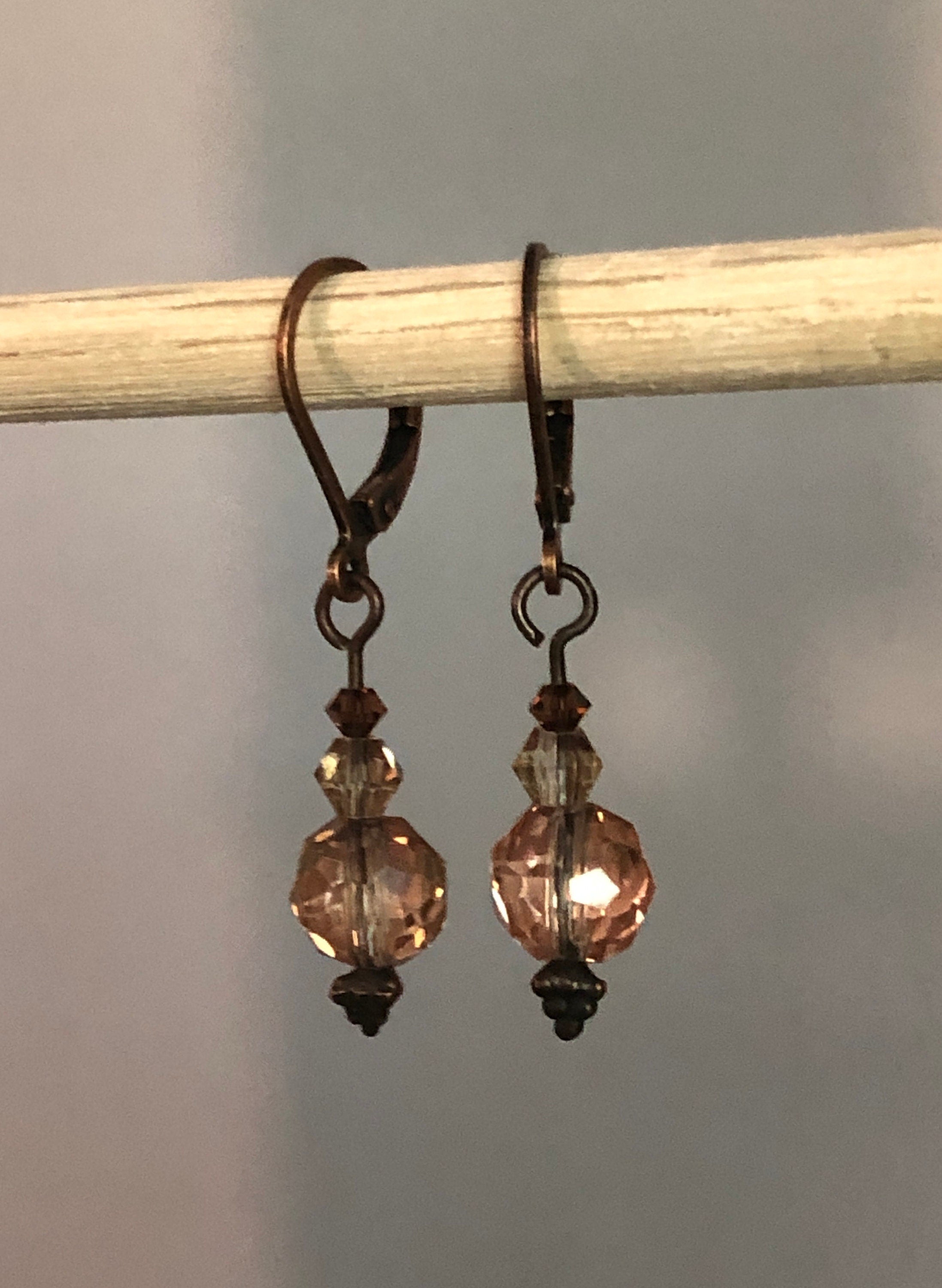 Golden Copper Earrings
