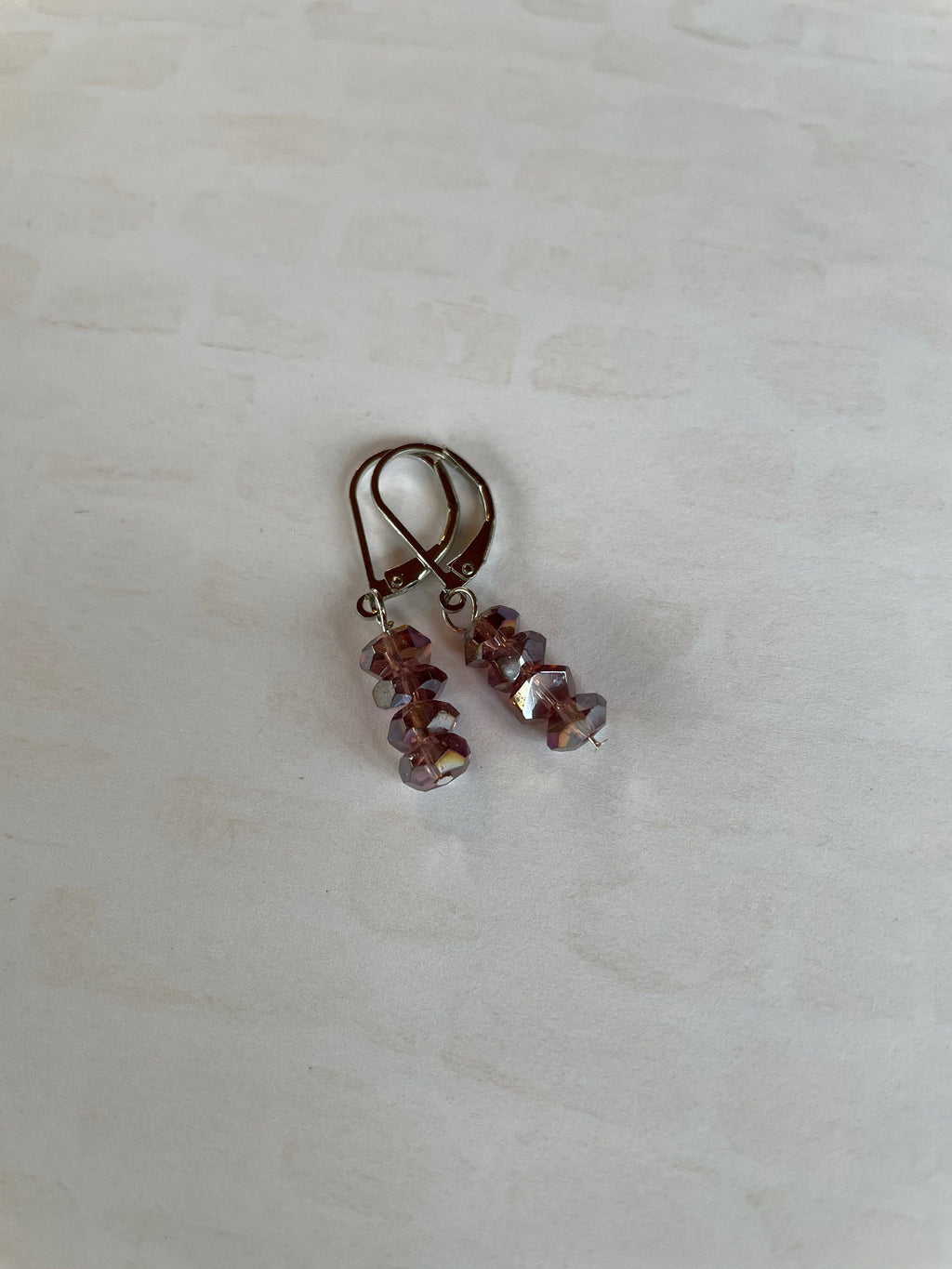 Amethyst Crystal Dangle Earrings