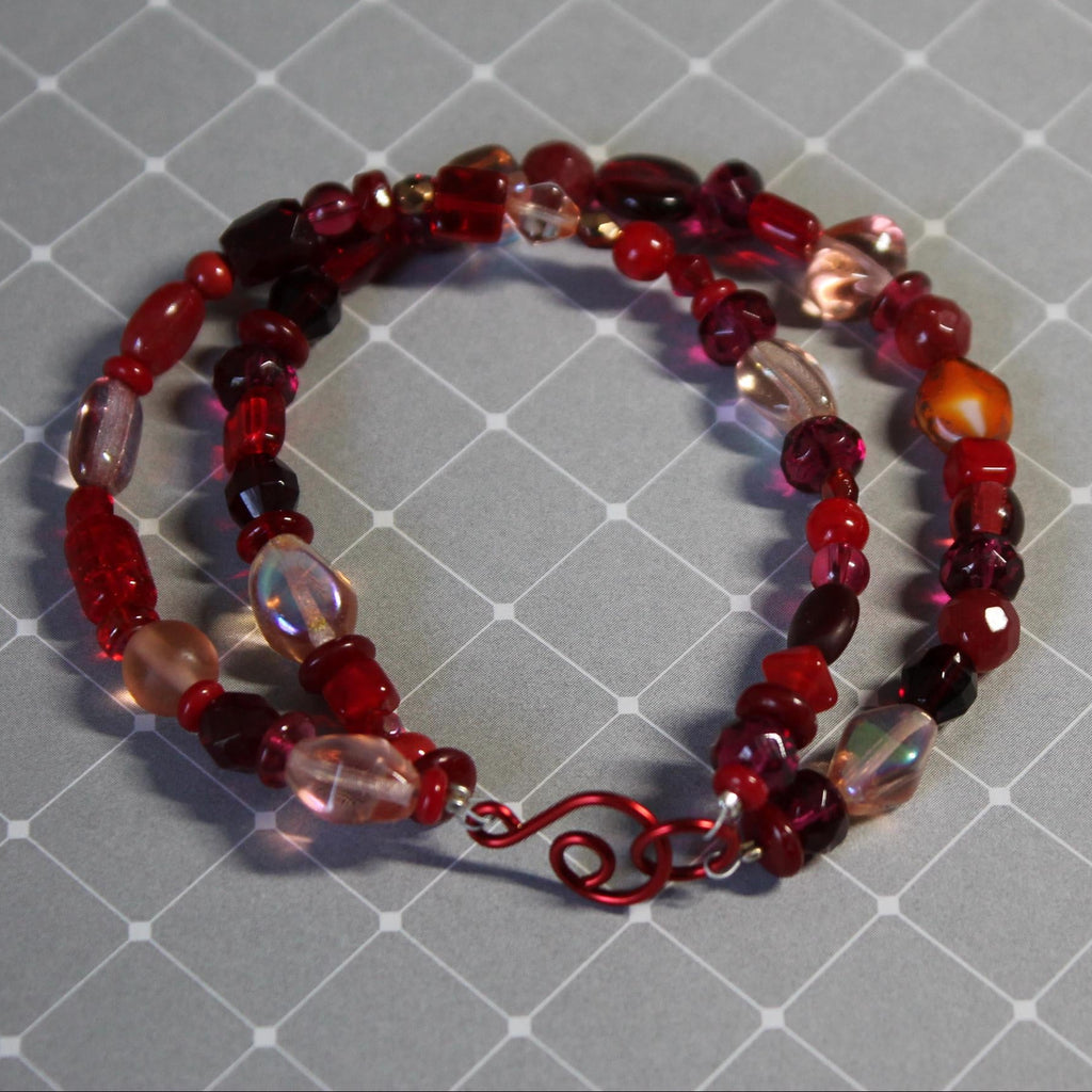 Red Radiance Double-Strand Bracelet