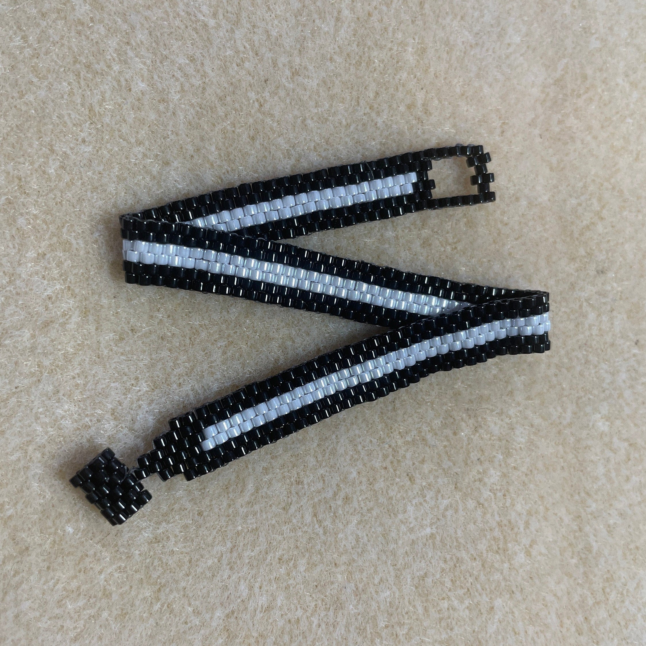 Delicate Handwoven Delica Beaded Bracelet