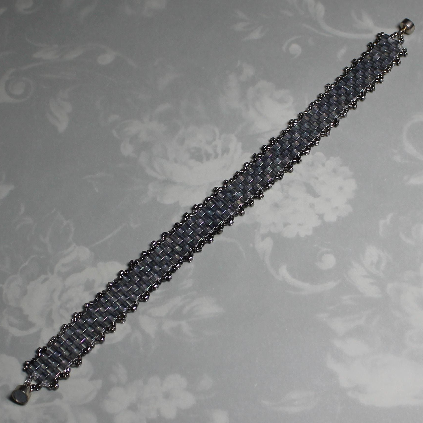 Iridescent Half-Tila Bead Bracelet