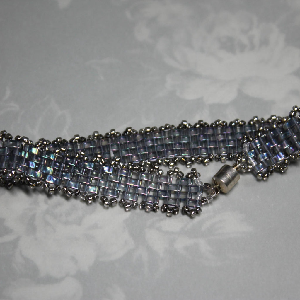 Iridescent Half-Tila Bead Bracelet