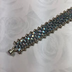 Iridescent Half-Tila Bead Bracelet