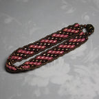 Super Duo Peyote Bracelet in Pink & Bronze