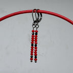 Simple Minimalist Earrings - Red/Black