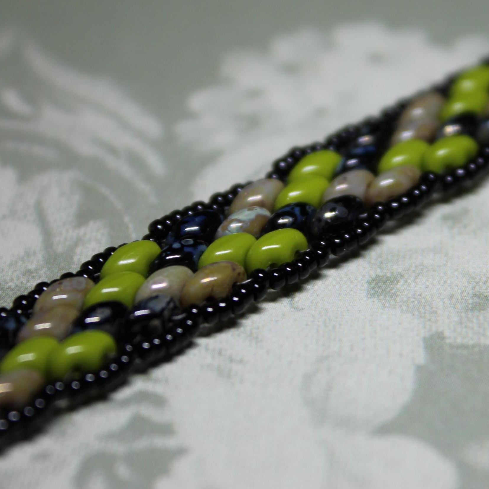 Super Duo Peyote Bracelet in Camo