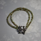 Modern Chic Pale Green AB Crystal Bracelet