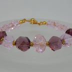 Pink & Purple Chunky Crystal Bracelet
