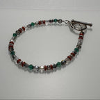 Sparkle Bracelet in Green & Red