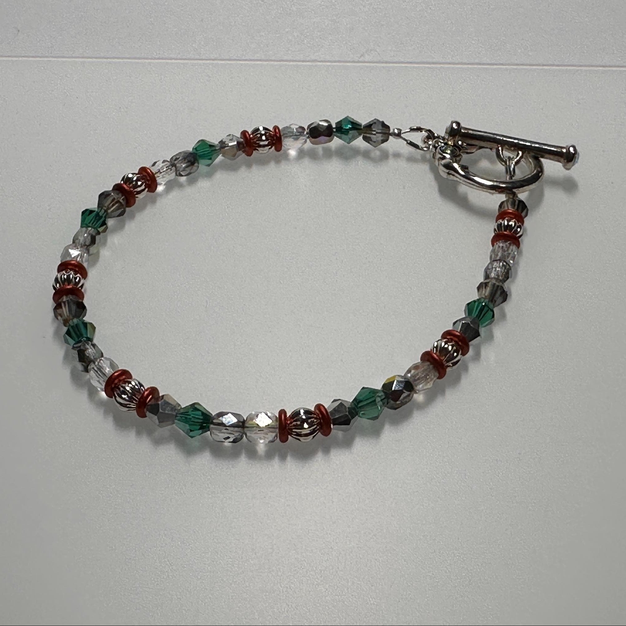 Sparkle Bracelet in Green & Red