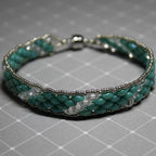 Super Duo Peyote Bracelet in Turquoise