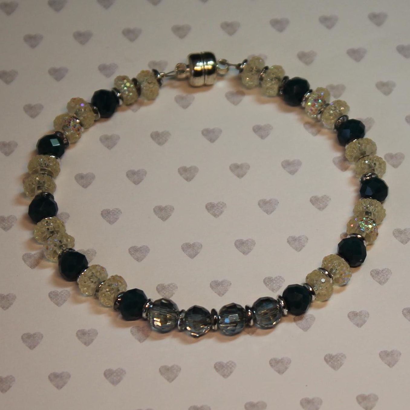 Smokey Blue Crystal Sparkle Bracelet