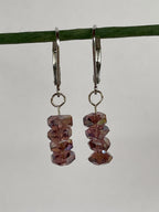 Amethyst Crystal Dangle Earrings