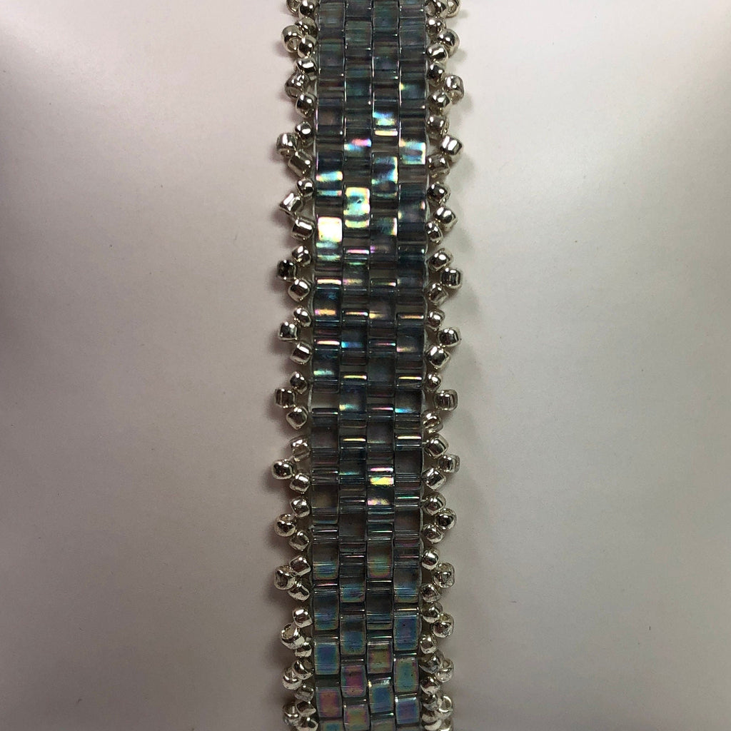 Iridescent Half-Tila Bead Bracelet