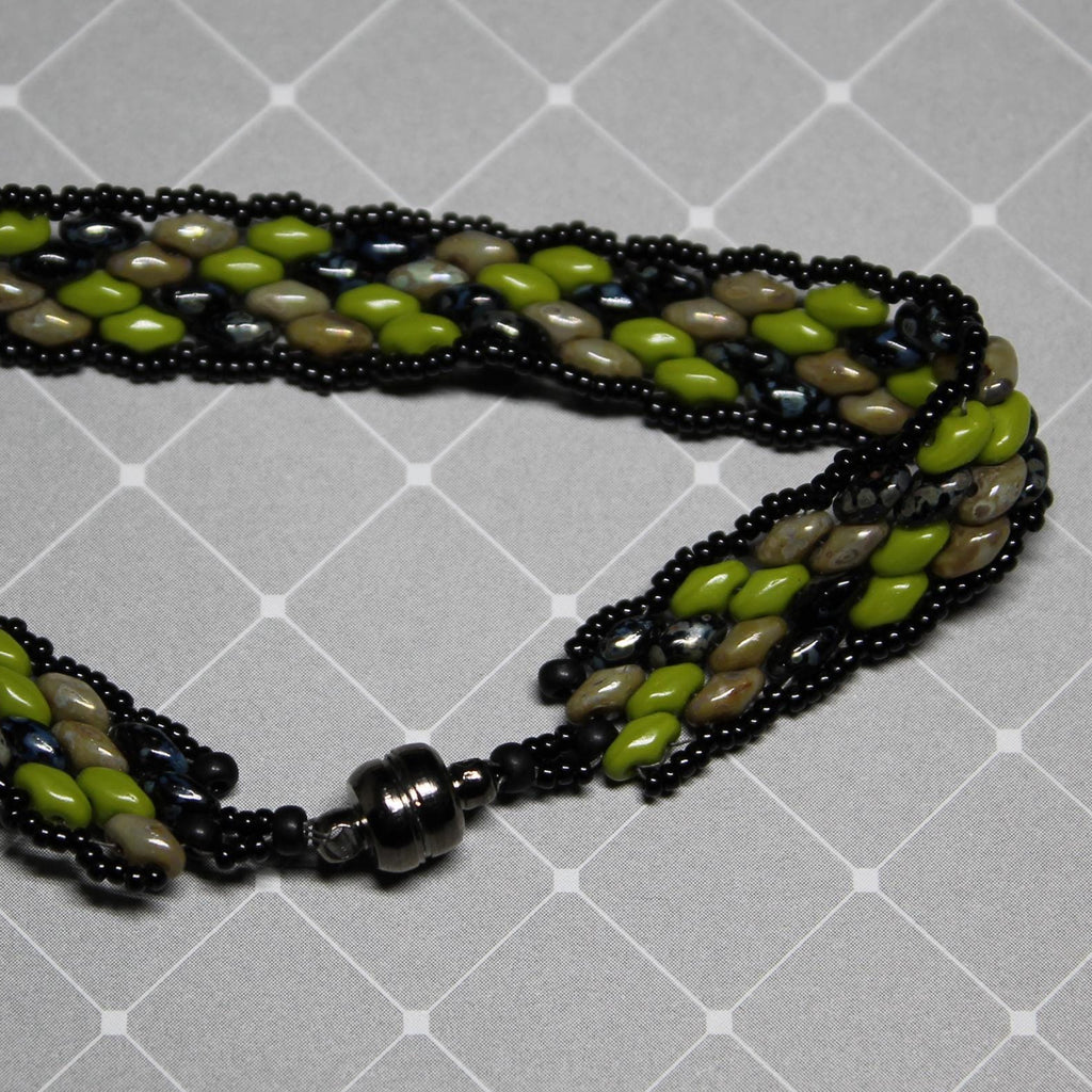 Super Duo Peyote Bracelet in Camo