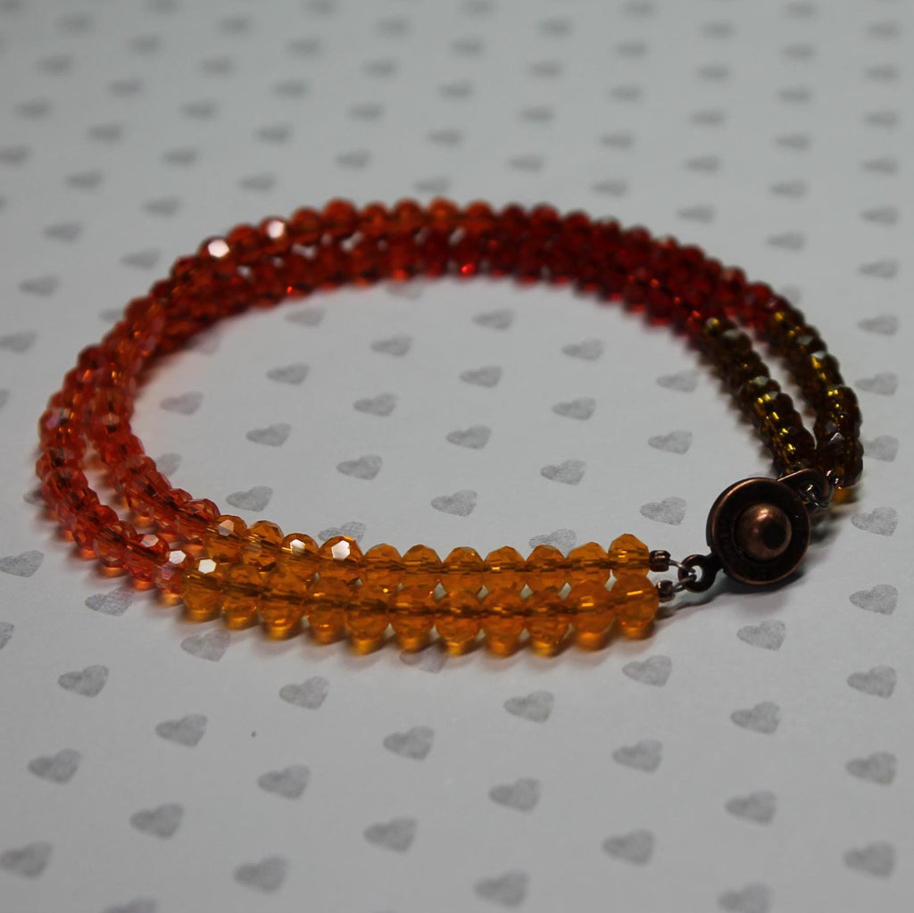 Harvest Crystal Double Row Bracelet