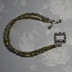 Modern Chic Pale Green AB Crystal Bracelet