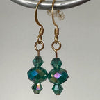 Emerald Crystal Drop Earrings