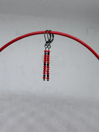 Simple Minimalist Earrings - Red/Black