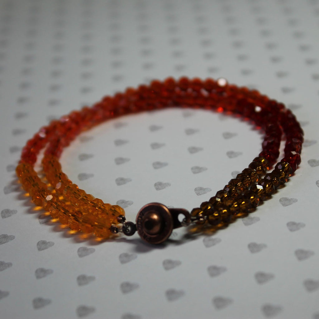 Harvest Crystal Double Row Bracelet