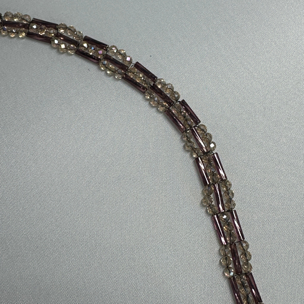 Blush Mauve Crystal Bracelet