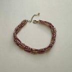 Blush Mauve Crystal Bracelet