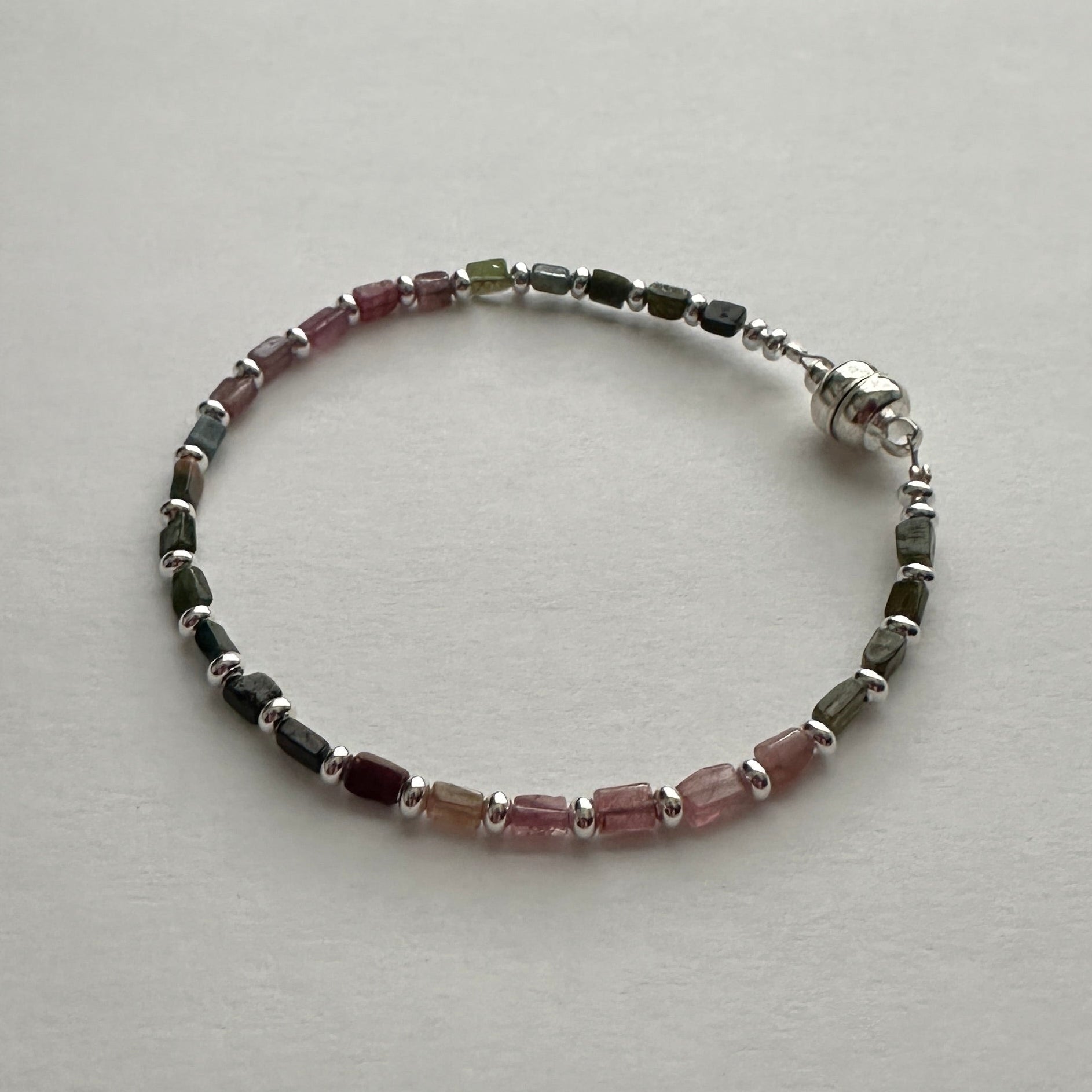Watermelon Tourmaline Bracelet