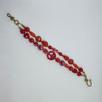 Red Peace Sign Bracelet