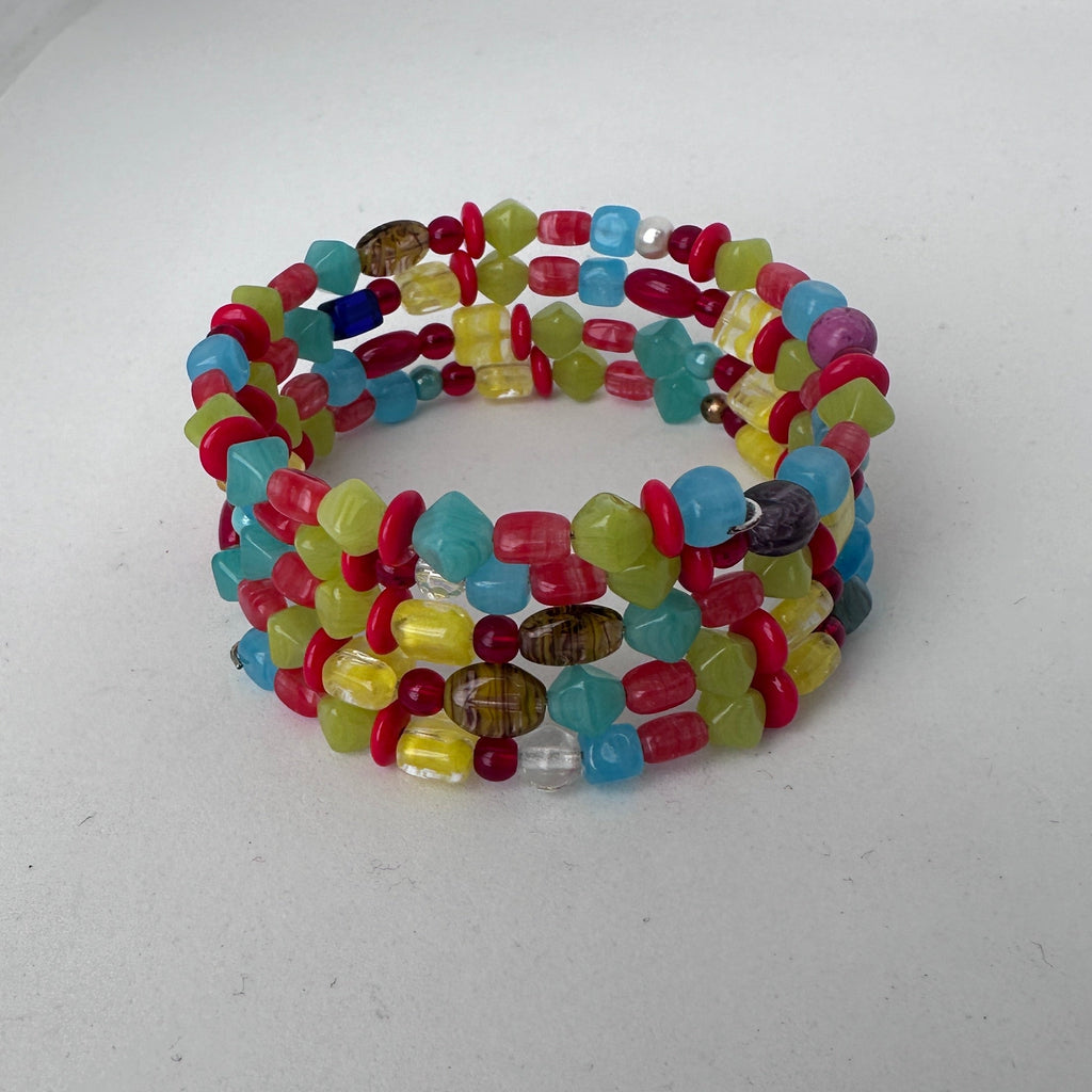 Colorful Multi-Strand Memory Wire Bracelet