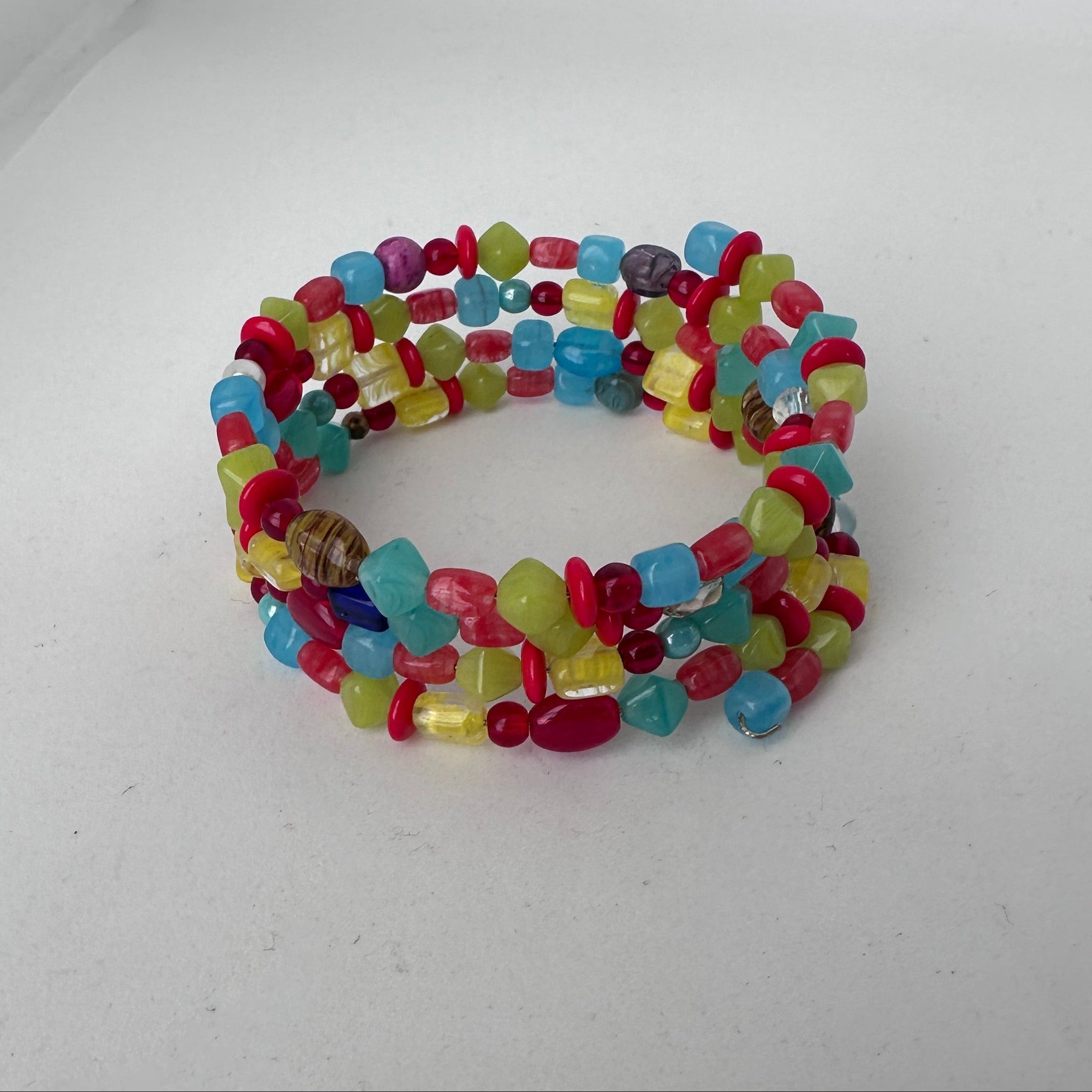 Colorful Multi-Strand Memory Wire Bracelet