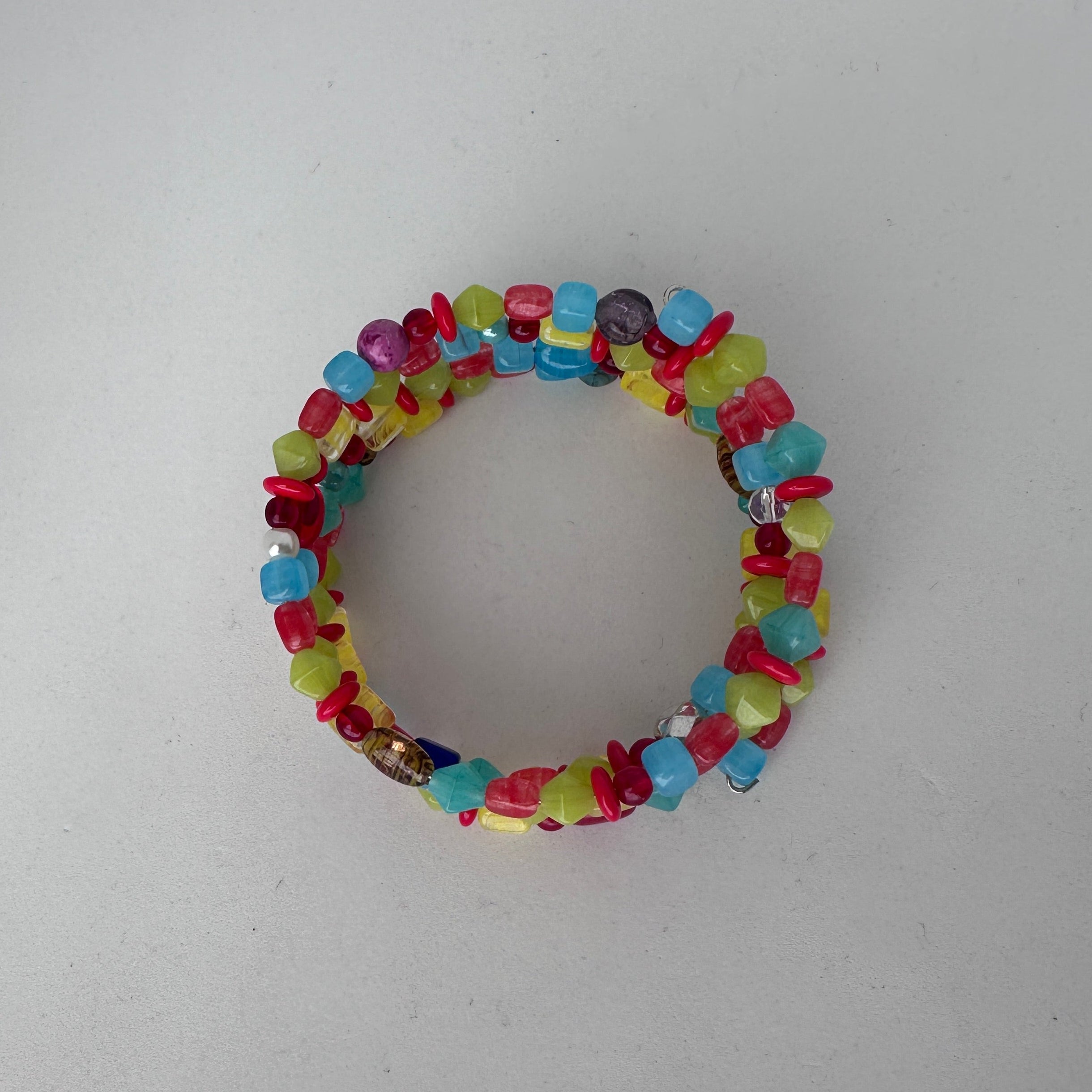 Colorful Multi-Strand Memory Wire Bracelet
