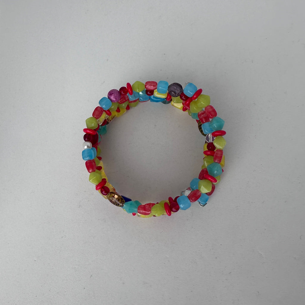 Colorful Multi-Strand Memory Wire Bracelet